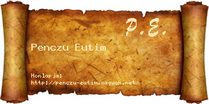 Penczu Eutim névjegykártya